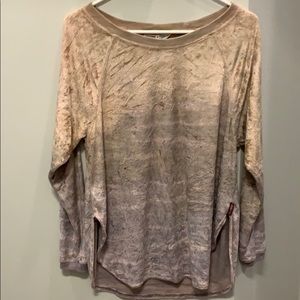 Hard Tail Velvet Raglan Ombré Shirt